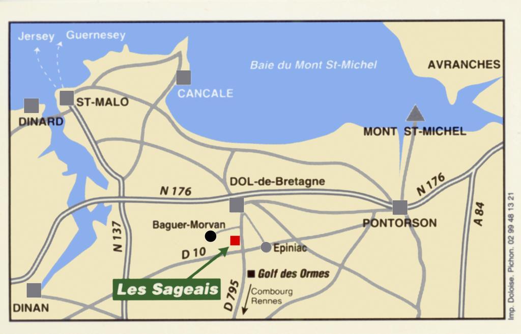 فندق Gite Les Sageais Baguer-Morvan المظهر الخارجي الصورة